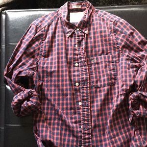 Abercrombie plaid dress shirt
